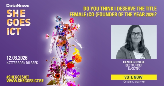 Lien Deboosere nominated for the She Goes ICT Award 2026